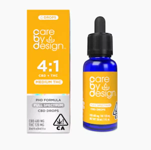 Care By Design - [Care By Design] CBD Tincture - 30mL - 4:1