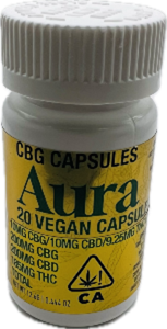 Aura - CBG - Capsules - 20 Pack - 200mg