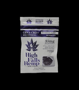 HIGH FALLS CANNA - HIGH FALLS HEMP | Blueberry x Red Ginseng | Advanced Sleep | 4Pk 140MG