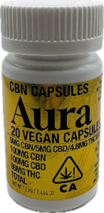 Aura - CBN - Capsules - 20 Pack - 100mg