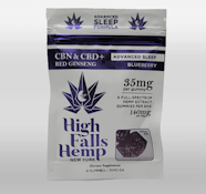 High Falls Hemp- CBN + CBD Sleep gummies- blueberry- 4 count