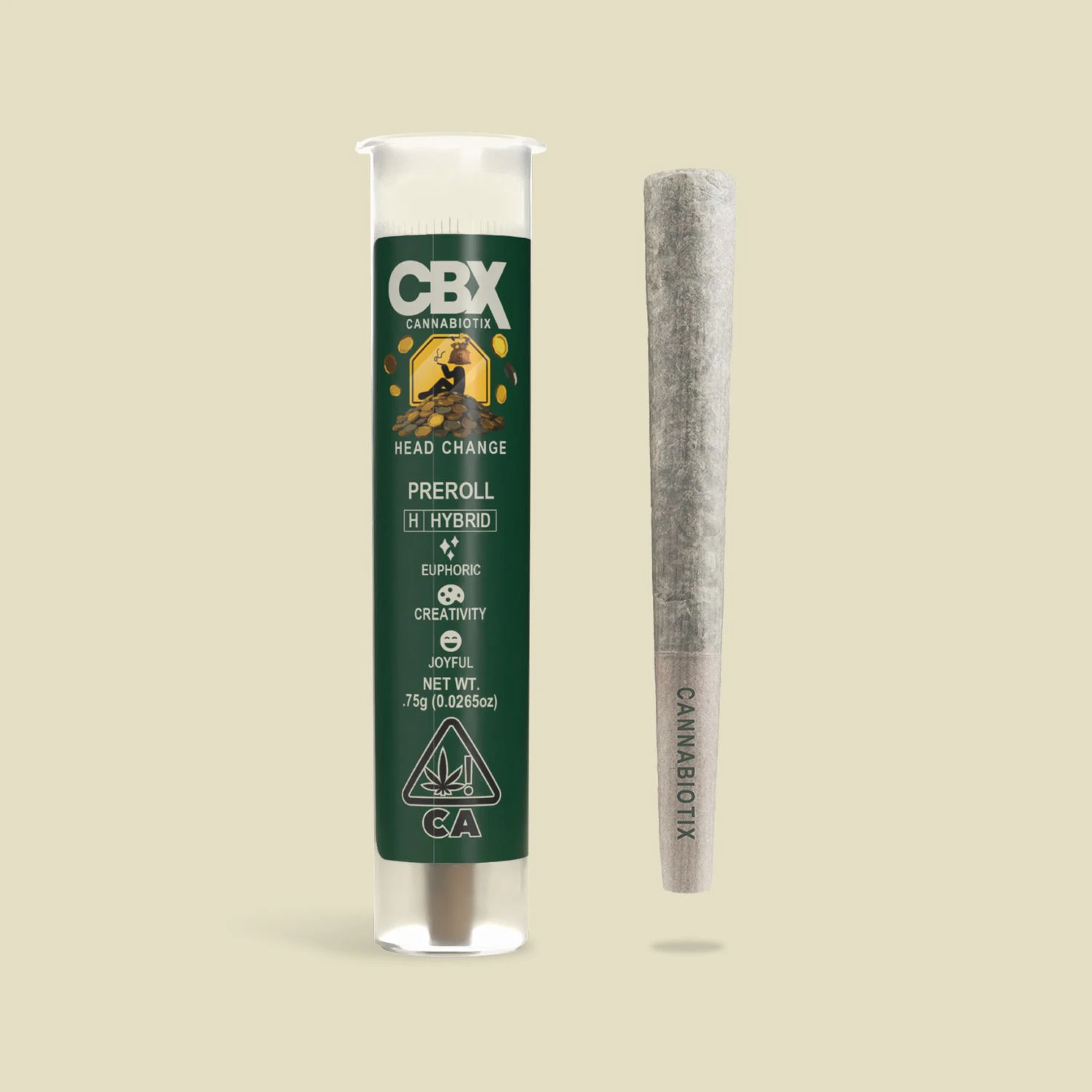 CBX: Cannabiotix - Cannabiotix - .75g Pre Roll - Head Change Main Image
