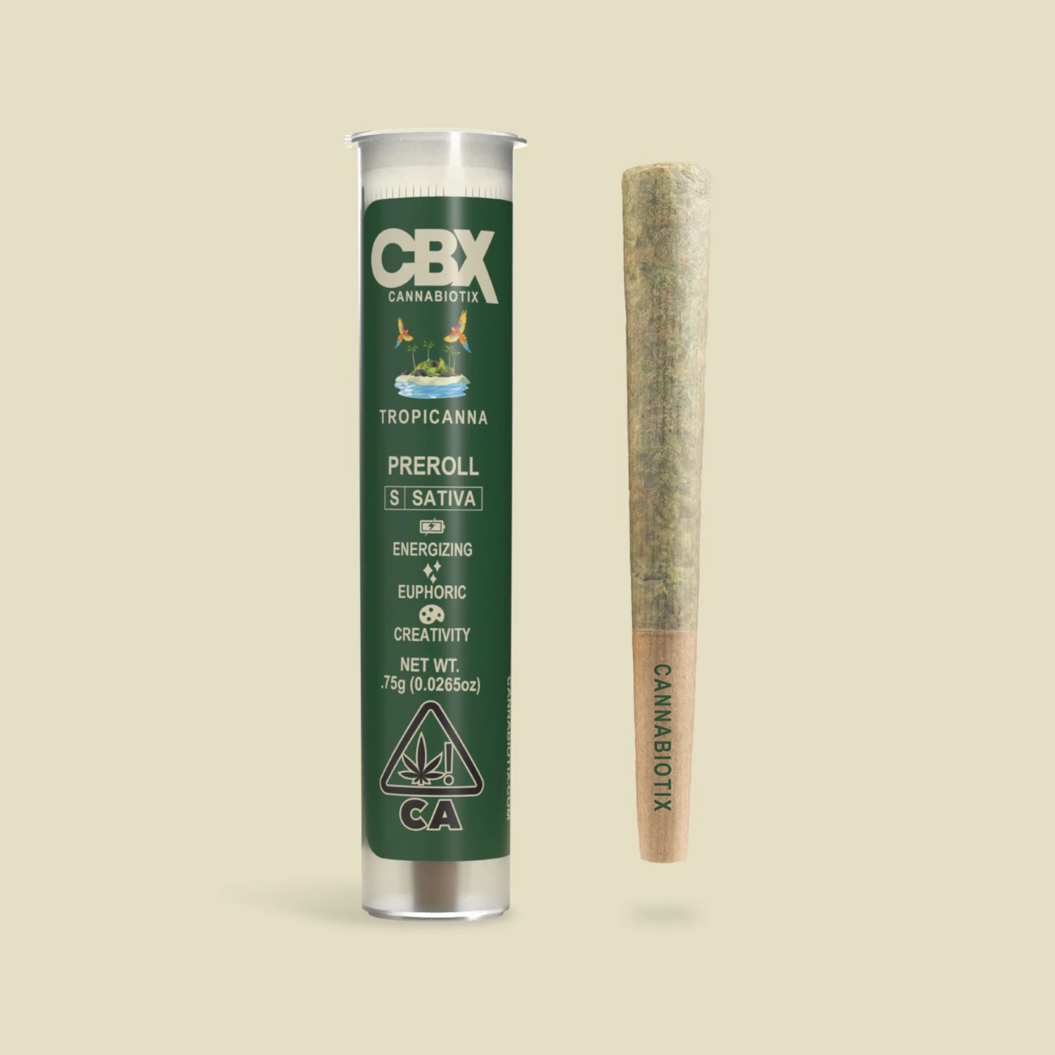 CBX: Cannabiotix - Cannabiotix - .75g Pre Roll - Tropicanna Main Image