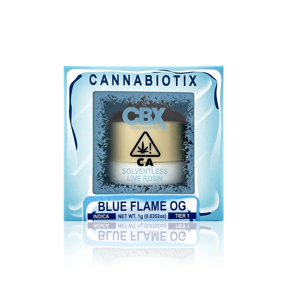 CBX: Cannabiotix - CBX - Concentrate - Blue Flame OG - Tier 1 - Rosin - 1G Main Image