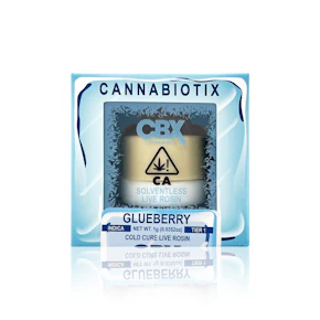 CBX - Concentrate - Glueberry - Cold Cure Live Rosin - 1G