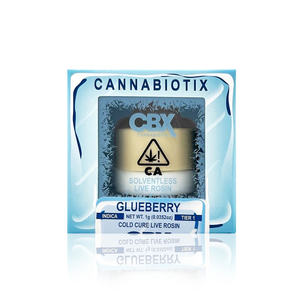 CBX: Cannabiotix - CBX - Concentrate - Glueberry - Cold Cure Live Rosin - 1G Main Image
