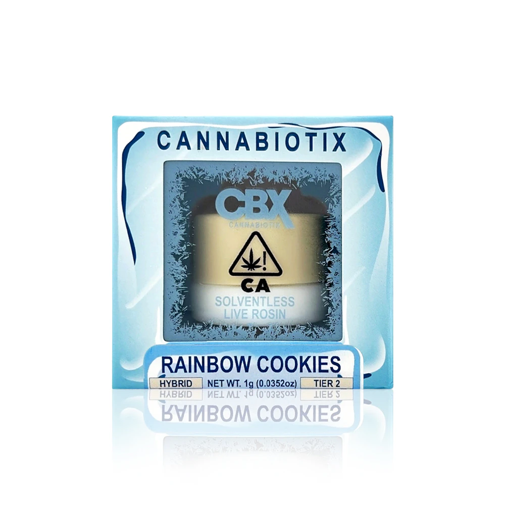 CBX: Cannabiotix - CBX - Concentrate - Rainbow Cookies - Tier 2 - Rosin - 1G Main Image