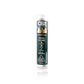 CBX - Preroll - Supreme Cream - .75G