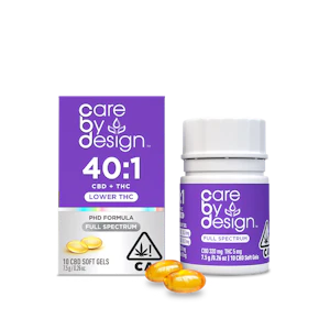 Care By Design - 40:1 Soft Gel - 10 capsules - (CBD) - Care by design 