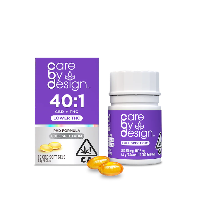 Care By Design - 40:1 Soft Gel - 10 capsules - (CBD) - Care by design  Main Image