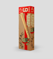 (ZZ001) 1 1/4 Cones | 6 Pack Unbleached Cones |  Zig-Zag