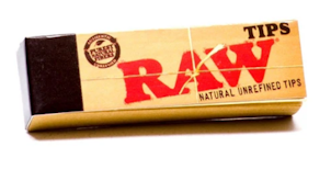 RAW Natural Rolling Paper Tips 