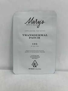 MARY'S MEDICINALS - CBG 20mg Transdermal Patch - Mary's Medicinals