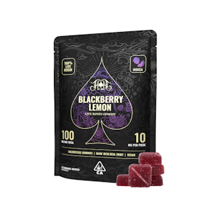 HEAVY HITTERS - BLACKBERRY LEMON LIVE ROSIN GUMMIES 100MG - HEAVY HITTERS