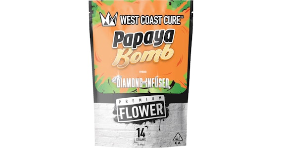 WEST COAST CURE - West Coast Cure - Papaya Bomb Diamond Infused Premium Flower - 14g