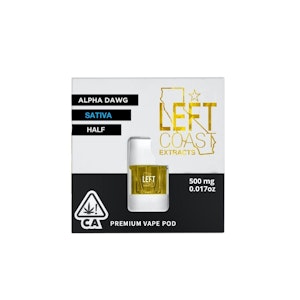 LEFT COAST EXTRACTS - Alpha Dawg | 1g Live Resin Vape Pod | Left Coast Extracts