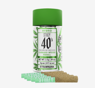 STIIIZY - Stiiizy - Strawnana - 40's 5pk Infused PreRolls