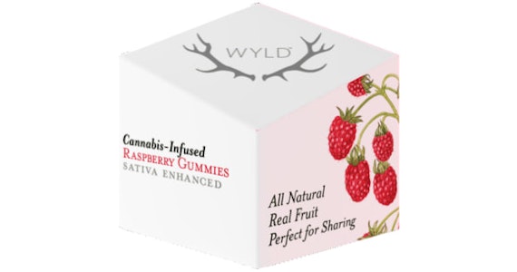 WYLD - Wyld Raspberry - 100mg THC Gummies - Wyld