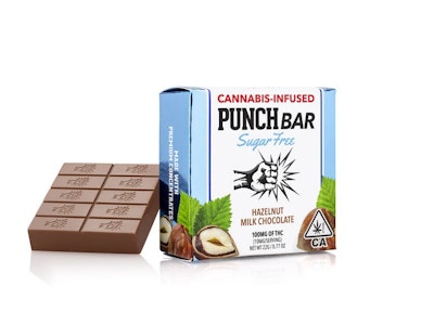Punch Edibles - Punch - 100mg Sugar Free - Hazelnut Milk Chocolate Bar