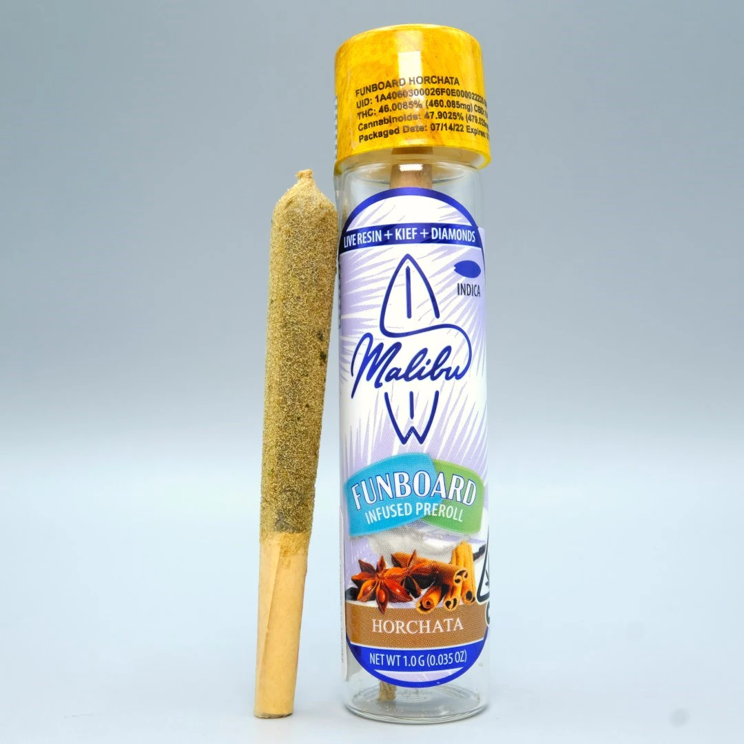 Malibu Gold - Malibu - Horchata - 1g Funboard Infused Pre-Rolls Main Image