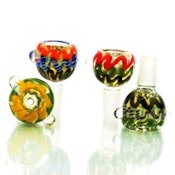 14mm Bowl Color Twisting Art Slide