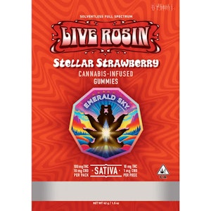 Emerald Sky -  Emerald Sky | Stellar Strawberry | Rosin | Gummies
