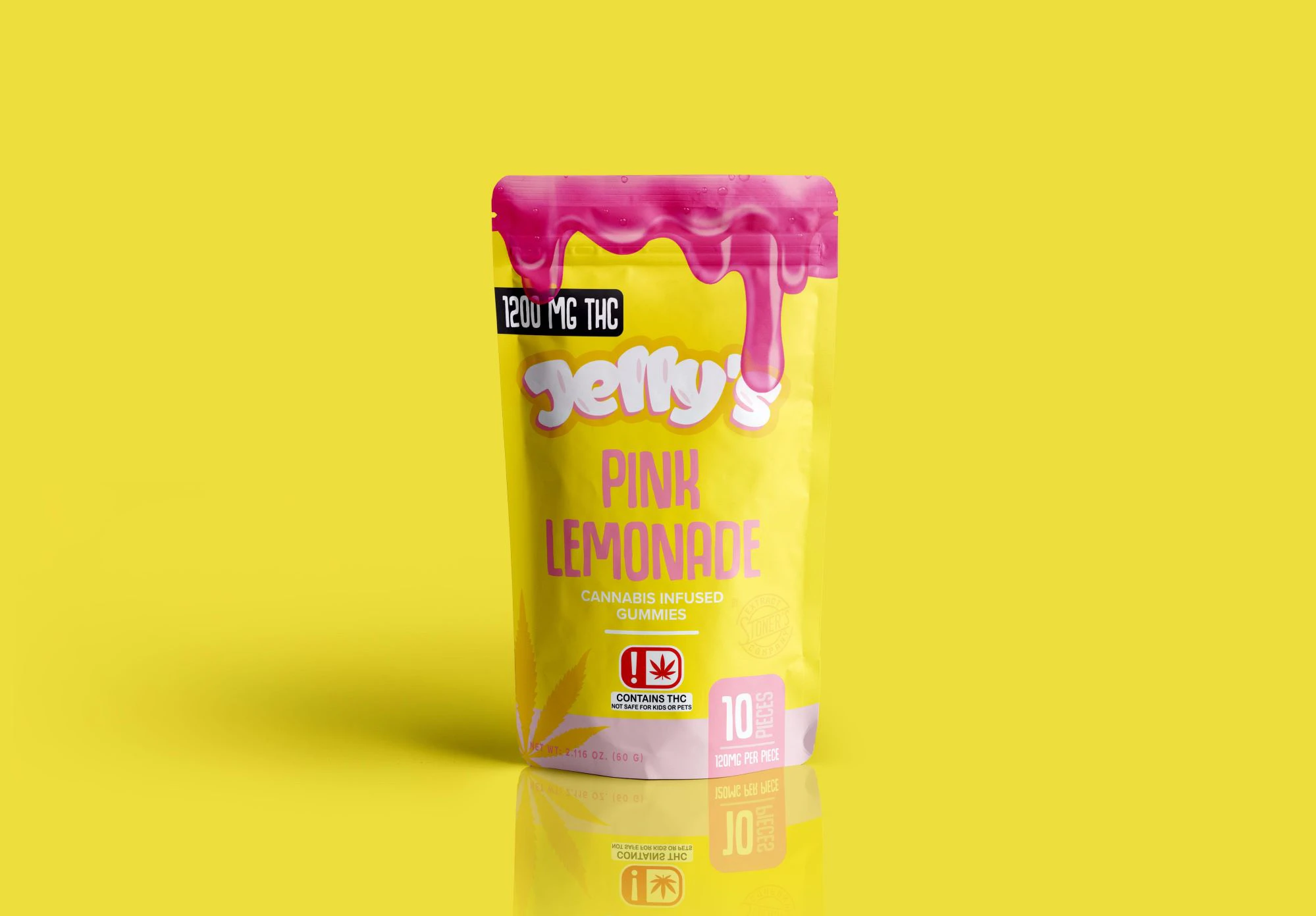 Jelly's Edibles - Pink Lemonade (1 200mg) Gummies Main Image