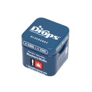 Drops Gummies - 100mg 4:1 CBD:THC Blueberry Gummies (Oreoz) (10mg - 10 pack) - Drops