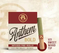 Anthem BOLD | Strawberry Cough | 2.5G 5PK Wood Tip Preroll