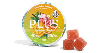 Plus - Rainbow Kush Solventless Hash Hybrid Gummies - 100mg