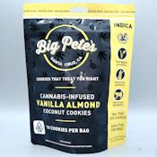 Vanilla Almond Indica 100mg 10 Pack Cookies - Big Pete's
