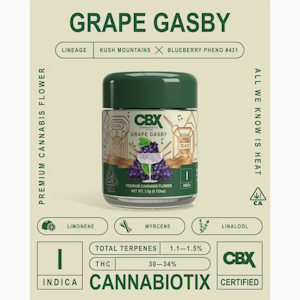 CBX - CBX - Flower - Grape Gasby - 3.5G