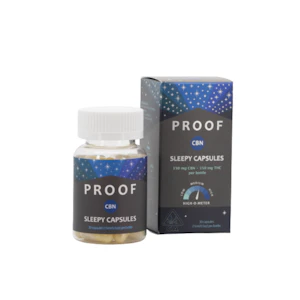 Proof - 300mg 1:1 CBN Sleepy Capsules (5mg CBN, 5mg THC - 30 pack) - Proof