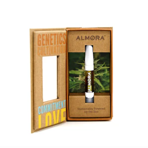 ALMORA FARMS - 1g Blueberry Kush 94% - Almora Purified Live Resin Cartridge 1g