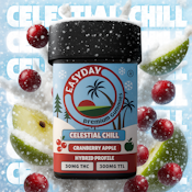 THC 30mg Hybrid Celestial Chill Cranberry Apple - 300mg Total - Edibles