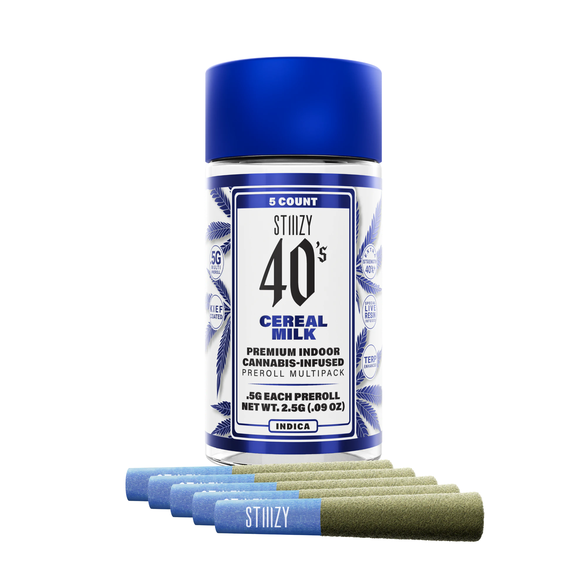 STIIIZY - STIIIZY | 40'S Multi pack | Infused Pre-Roll | Cereal Milk | 2.5g Main Image