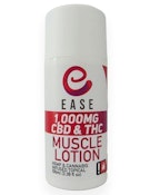 Ease Muscle Lotion - 1,000mg CBD/1,000mg THC - 100mL