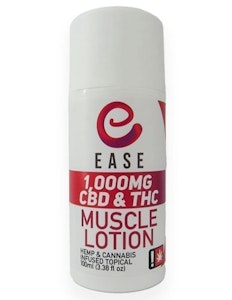 EASE - Ease Muscle Lotion - 1,000mg CBD/1,000mg THC - 100mL