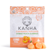 Kanha - Peach Gummies - Hybrid (100mg)