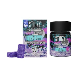 STIIIZY - Stiiizy Midnight Berry 2:1 THC:CBN Gummies 100mg THC + 50mg CBN