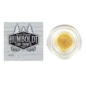HUMBOLDT TERP COUNCIL - HUMBOLDT TERP COUNCIL | DURBAN POISON LIVE RESIN | EXTRACT | 1G