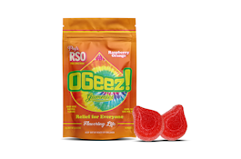 OGeez! | 10pk Gummies | Peg's Raspberry Orange RSO | 100mg