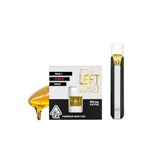 LEFT COAST EXTRACTS - Mac 1 | Live Resin Vape Pod .5g | Left Coast Extracts