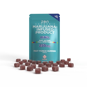Zen - ZEN - INDICA MINI FRUIT PUNCH GUMMY 250MG