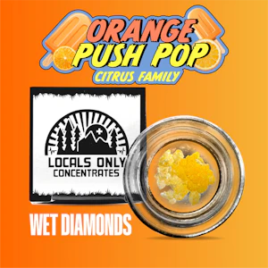 Locals Only - Locals Only | Orange Push Pop | 1g | Wet Diamonds