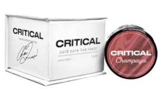 Critical Concentrates - Critical Concentrates- champaya- Cold Cure Live Rosin Dab-1g