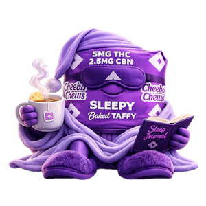 Cheeba Chews - Sleepy Chocolate 2:1 THC:CBN + Melatonin 100 Mg