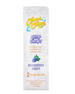 CHEECH & CHONG - CHEECH & CHONGS Granddaddy Grape Organic Hemp Blunt Wrap 2ct