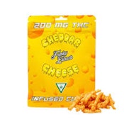 Funky Extracts | Cheddar Cheese Curls | Infused Snack | 200mg