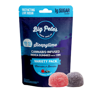 BIG PETES - BIG PETES | SLEEPYTIME CHERRIES & BERRIES 2:1 THC/CBN - 10PK | EDIBLE